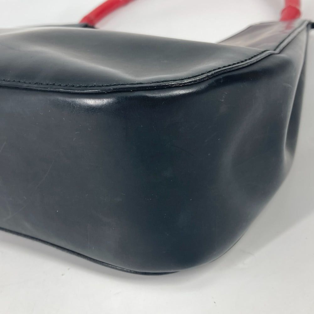 Gucci Gucci 001 3789 Bamboo Shoulder Bag Shawl Bicolor Handbag Leather Women Black Size ONE SIZE - 6 Thumbnail