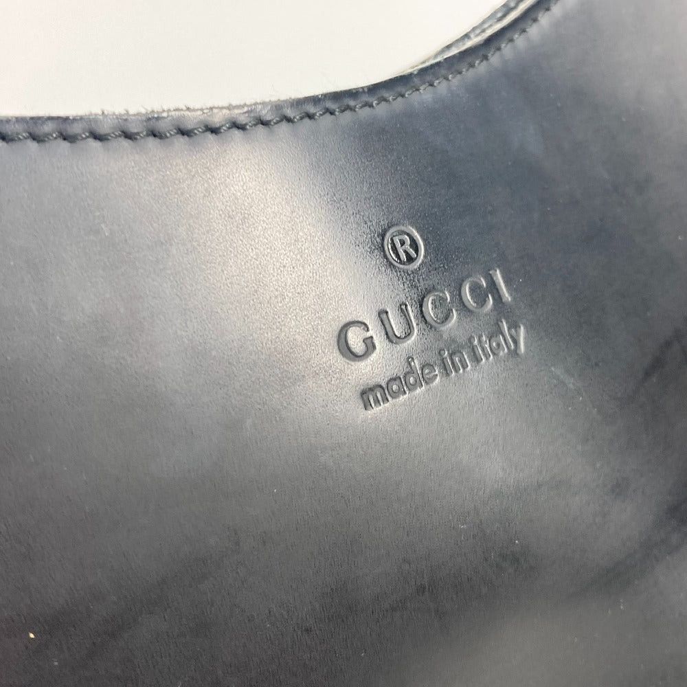 Gucci Gucci 001 3789 Bamboo Shoulder Bag Shawl Bicolor Handbag Leather Women Black Size ONE SIZE - 9 Thumbnail