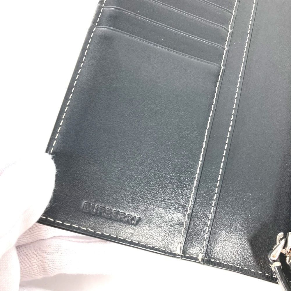 Burberry Burberry 8052803 Long Wallet Giant Check Doubled Men Dark Birch Brown Size ONE SIZE - 4 Thumbnail