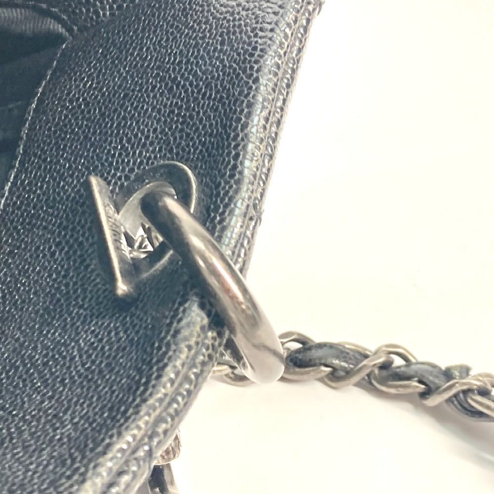 Chanel Chanel Cc Coma Mark Chain Matelasse Briefcase Tote Bag Shawl Shoulder Caviar Skin Women Black Size ONE SIZE - 11 Thumbnail