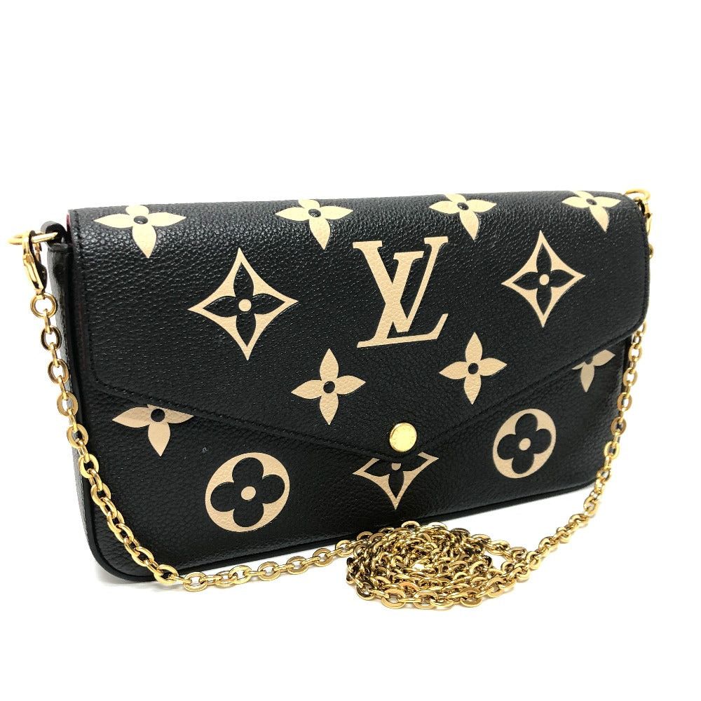 Louis Vuitton Louis Vuitton M80482 Monogram Amplant Pochette Felicie Chain Wallet Shoulder Bag Long Leather Women Black Size ONE SIZE - 2 Thumbnail