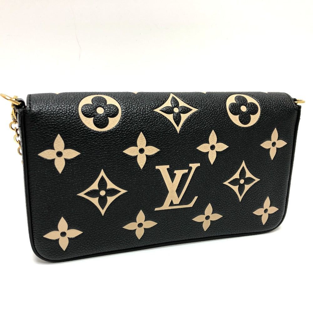 Louis Vuitton Louis Vuitton M80482 Monogram Amplant Pochette Felicie Chain Wallet Shoulder Bag Long Leather Women Black Size ONE SIZE - 3 Thumbnail