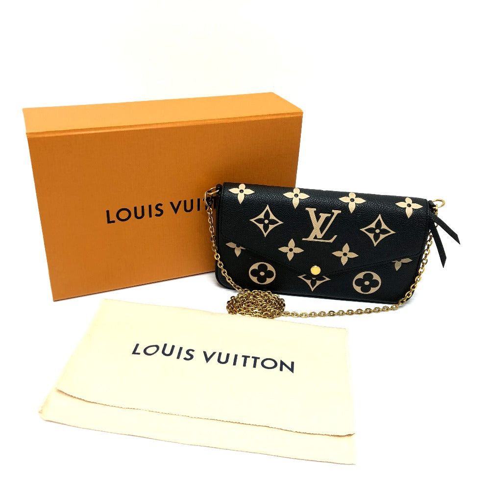 Louis Vuitton Louis Vuitton M80482 Monogram Amplant Pochette Felicie Chain Wallet Shoulder Bag Long Leather Women Black Size ONE SIZE - 17 Thumbnail