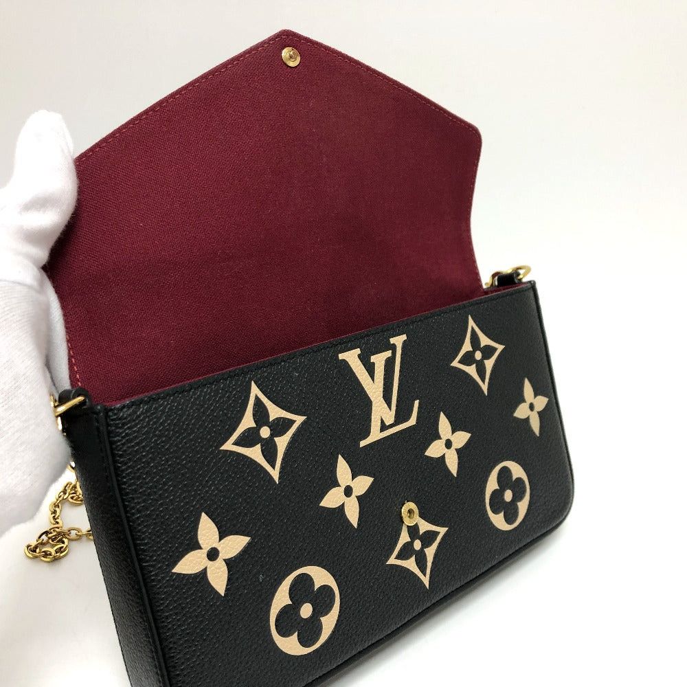 Louis Vuitton Louis Vuitton M80482 Monogram Amplant Pochette Felicie Chain Wallet Shoulder Bag Long Leather Women Black Size ONE SIZE - 6 Thumbnail