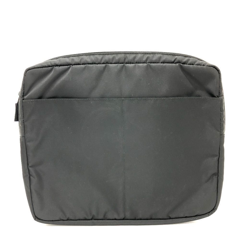 Prada Prada Handbag Pc Case Triangle Logo Clutch Bag Nylon Unisex Black Size ONE SIZE - 2 Thumbnail