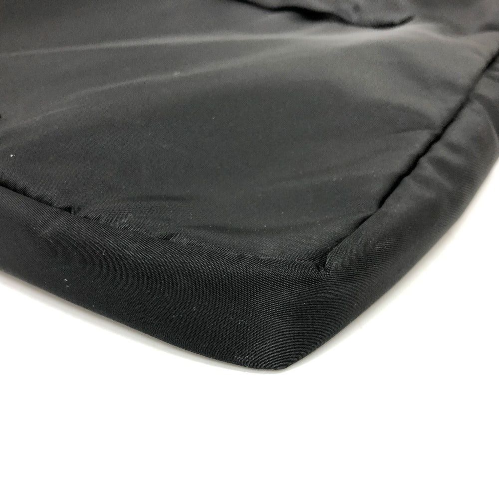 Prada Prada Handbag Pc Case Triangle Logo Clutch Bag Nylon Unisex Black Size ONE SIZE - 4 Thumbnail
