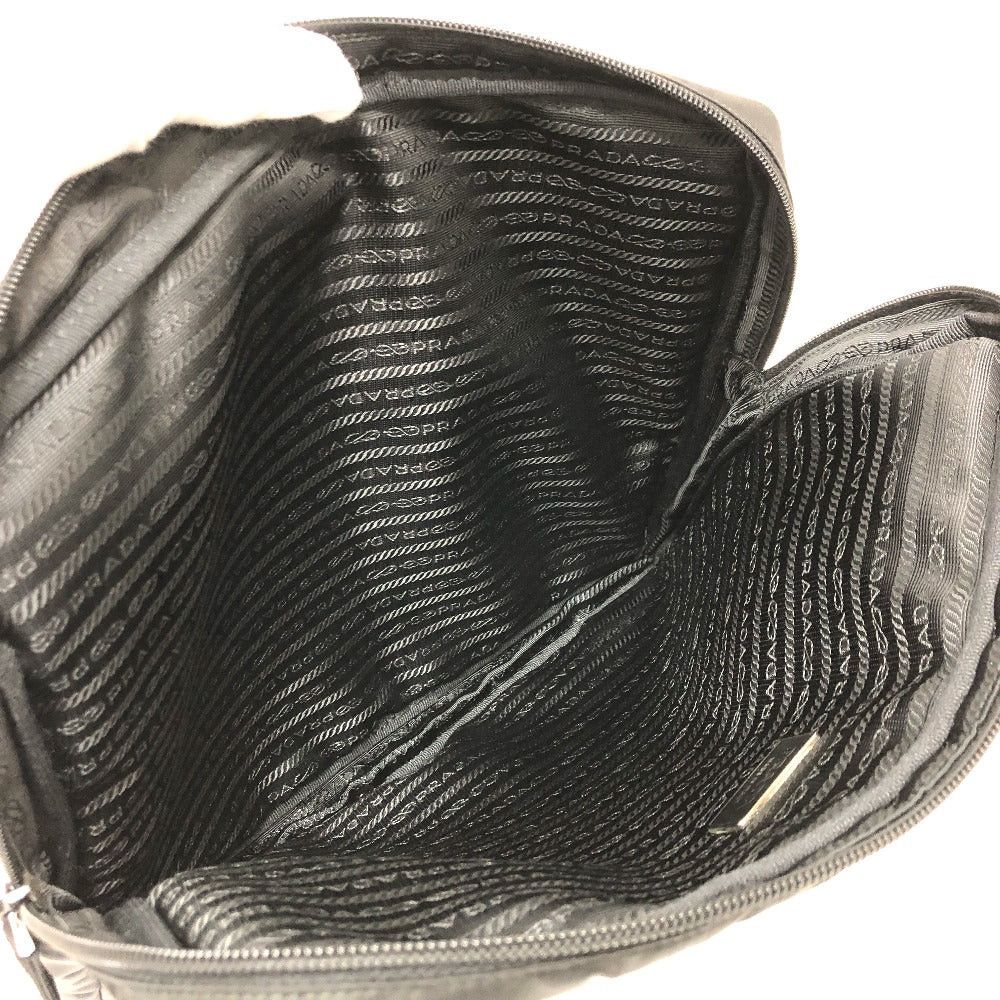 Prada Prada Handbag Pc Case Triangle Logo Clutch Bag Nylon Unisex Black Size ONE SIZE - 7 Thumbnail