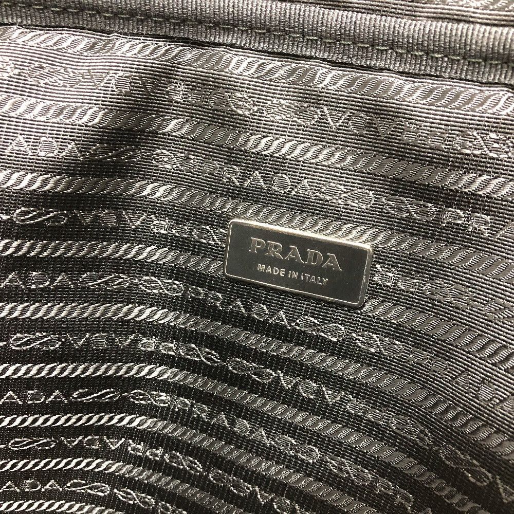 Prada Prada Handbag Pc Case Triangle Logo Clutch Bag Nylon Unisex Black Size ONE SIZE - 8 Thumbnail
