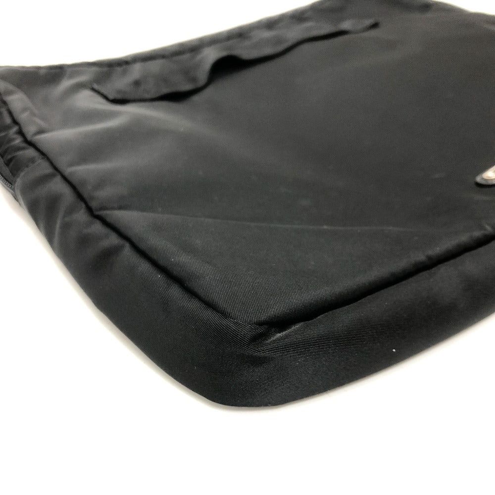 Prada Prada Handbag Pc Case Triangle Logo Clutch Bag Nylon Unisex Black Size ONE SIZE - 3 Thumbnail