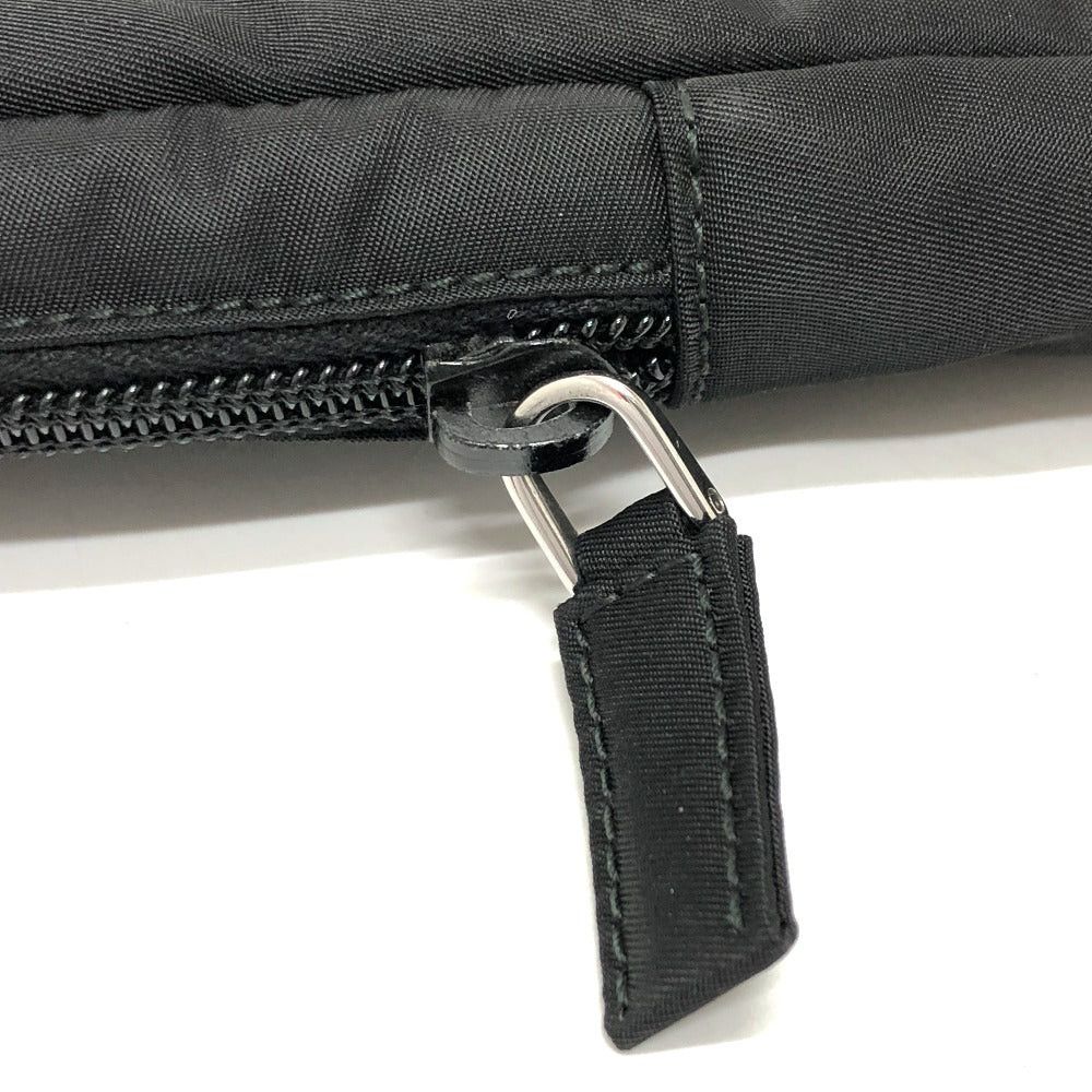 Prada Prada Handbag Pc Case Triangle Logo Clutch Bag Nylon Unisex Black Size ONE SIZE - 6 Thumbnail