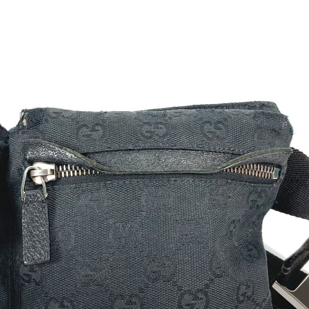 Gucci Gucci 28566 Belt Bag Gg Waist Body Canvas/Leather Men Black Size ONE SIZE - 11 Thumbnail