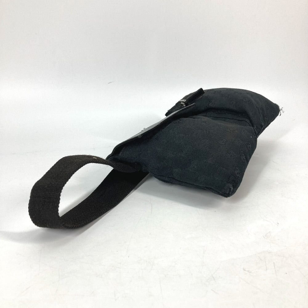 Gucci Gucci 28566 Belt Bag Gg Waist Body Canvas/Leather Men Black Size ONE SIZE - 3 Thumbnail