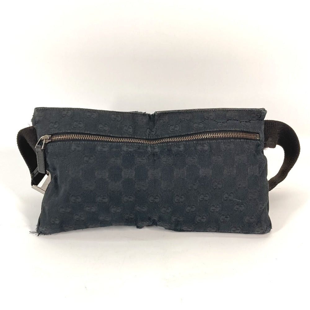 Gucci Gucci 28566 Belt Bag Gg Waist Body Canvas/Leather Men Black Size ONE SIZE - 2 Thumbnail