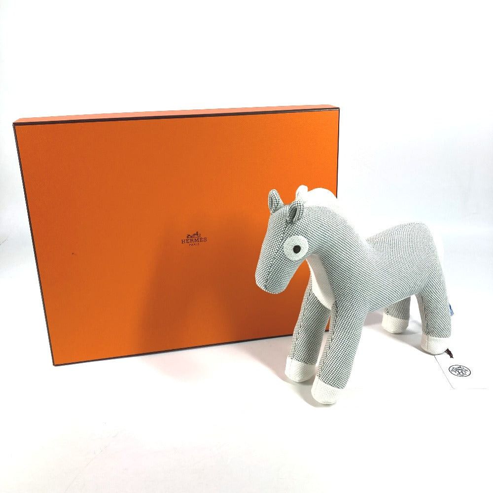 Hermes Hermes Horse Cheval Honoré Epopee Hose Puppet Interior Objet D'Art Stuffed Toy Cotton Kids Blue Size ONE SIZE - 11 Thumbnail