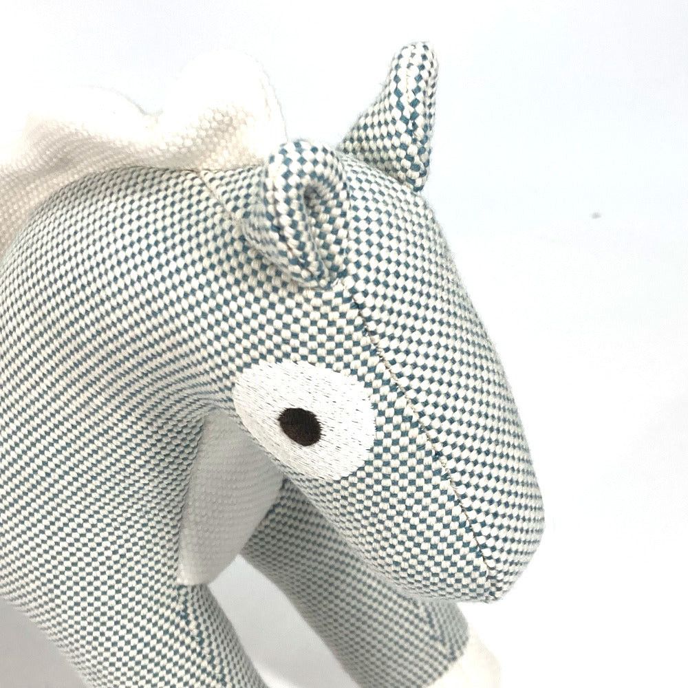 Hermes Hermes Horse Cheval Honoré Epopee Hose Puppet Interior Objet D'Art Stuffed Toy Cotton Kids Blue Size ONE SIZE - 7 Thumbnail