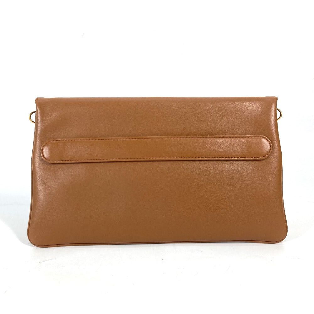 Dior Dior M8641Ubbu Clutch Bag Cd Diordouble Medium 3Way Chain Shoulder Handbag Leather Women Brown Size ONE SIZE - 4 Thumbnail