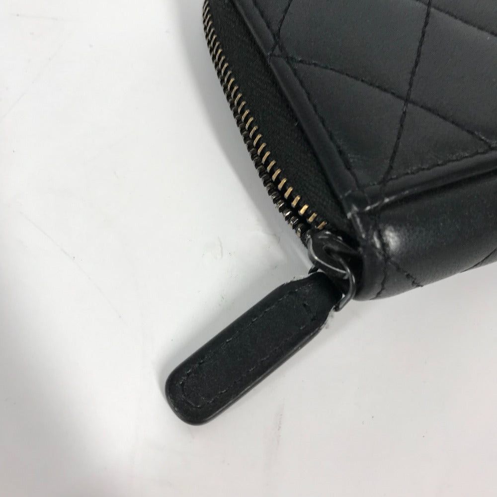 Chanel Chanel Ap3179 Saw Black Cc Coma Mark Matelasse Fragment Case Wallet Change Purse Coin Leather Women Size ONE SIZE - 13 Thumbnail