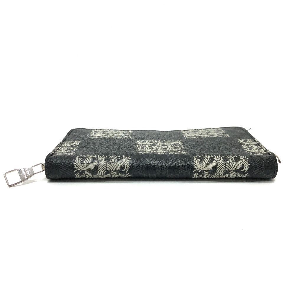 Louis Vuitton Louis Vuitton N61214 Graphite Christpher Nemis Zippy Organizer Long Wallet Damier Canvas Men Black Size ONE SIZE - 3 Thumbnail