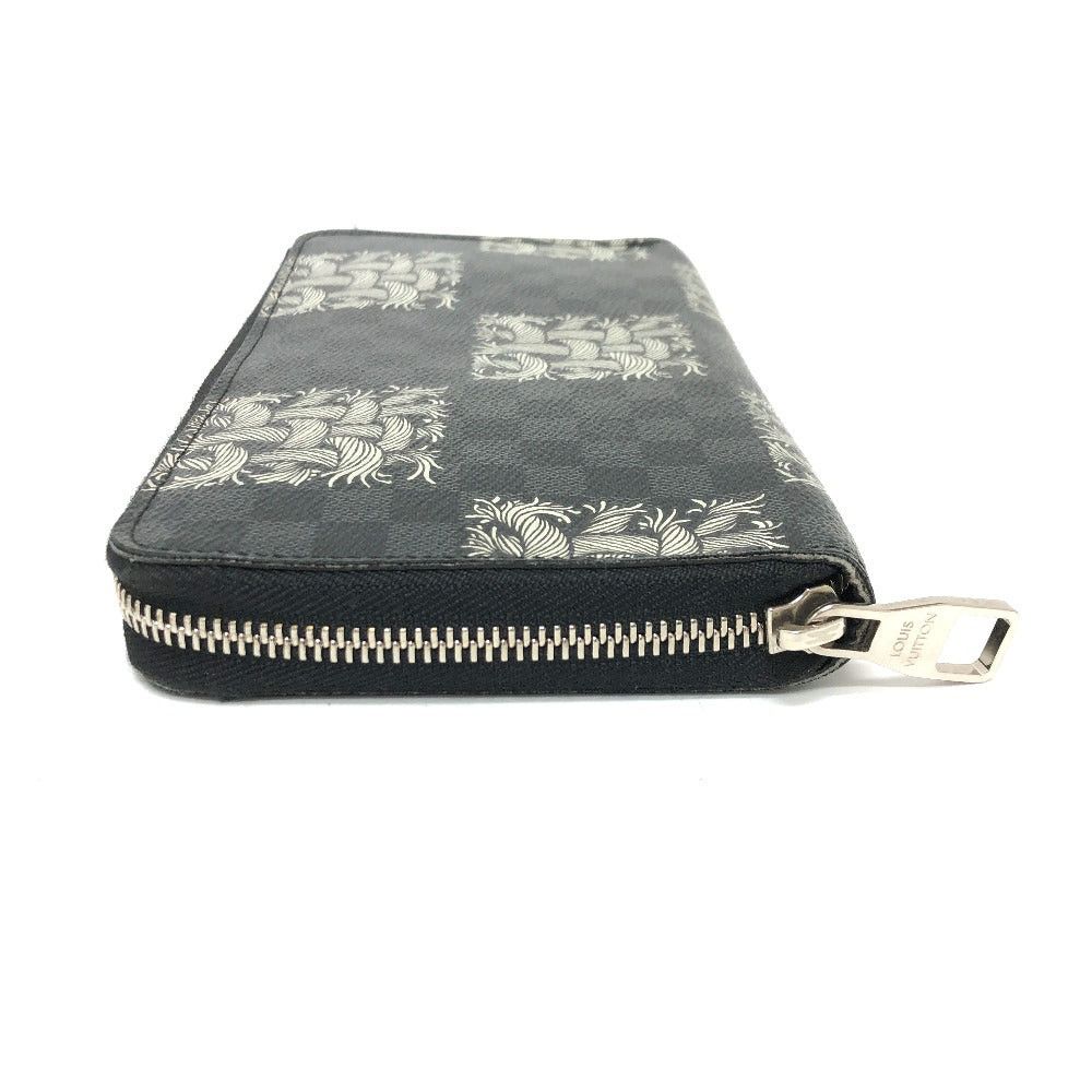 Louis Vuitton Louis Vuitton N61214 Graphite Christpher Nemis Zippy Organizer Long Wallet Damier Canvas Men Black Size ONE SIZE - 4 Thumbnail