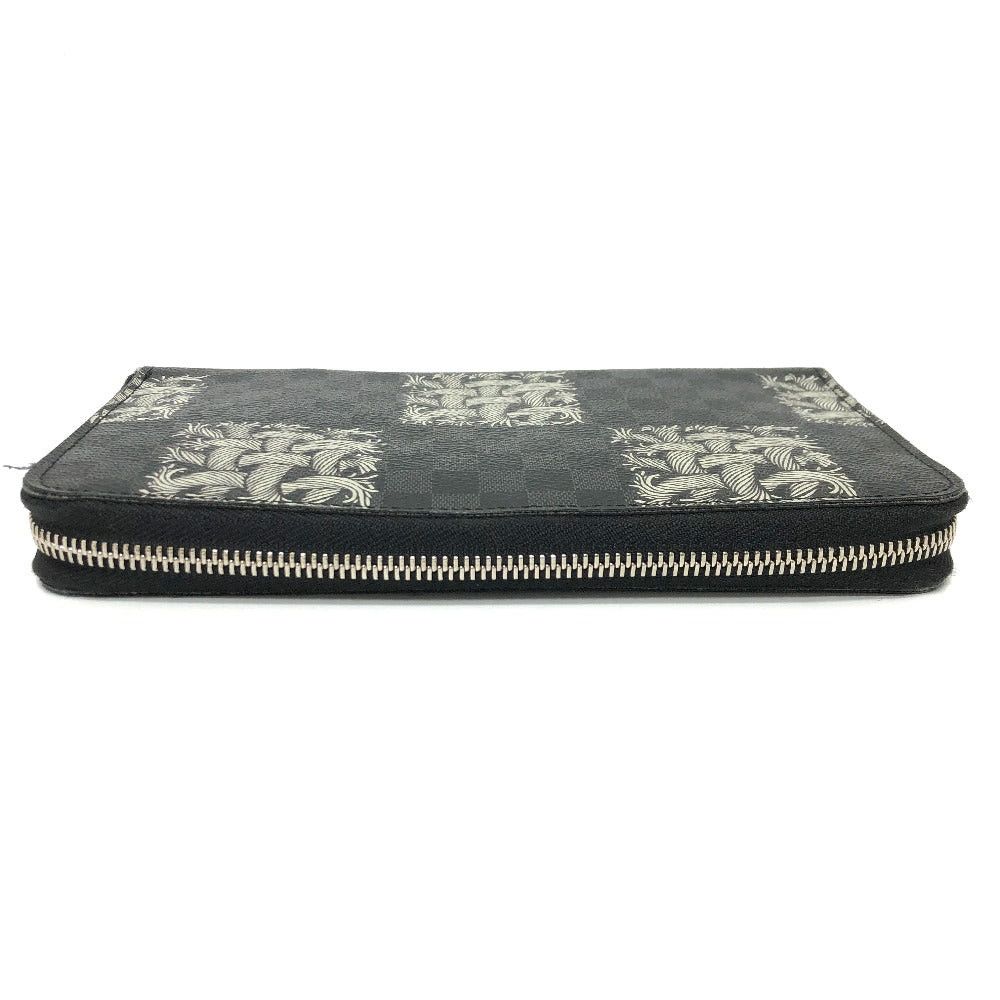 Louis Vuitton Louis Vuitton N61214 Graphite Christpher Nemis Zippy Organizer Long Wallet Damier Canvas Men Black Size ONE SIZE - 6 Thumbnail