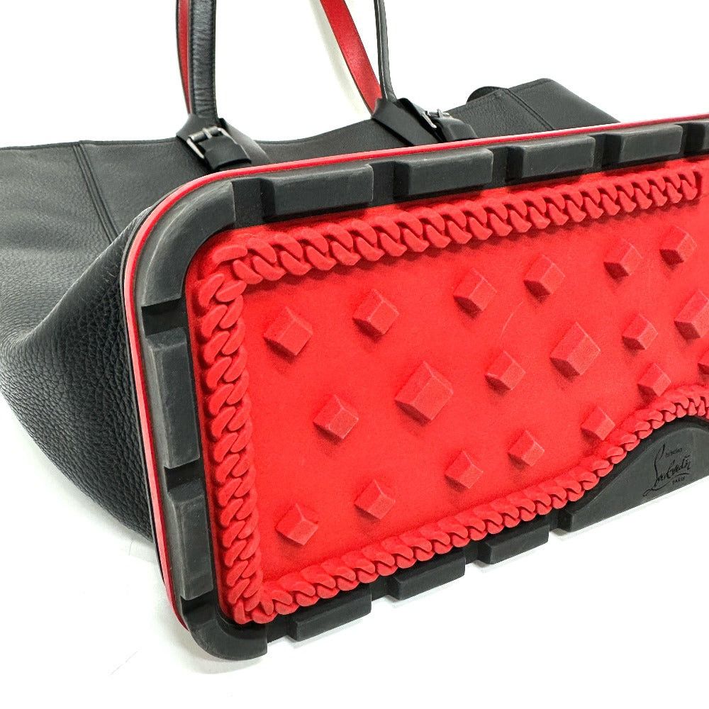 Christian Louboutin Christian Louboutin Logo Shoulder Bag Tote Leather Men Black Size ONE SIZE - 5 Thumbnail