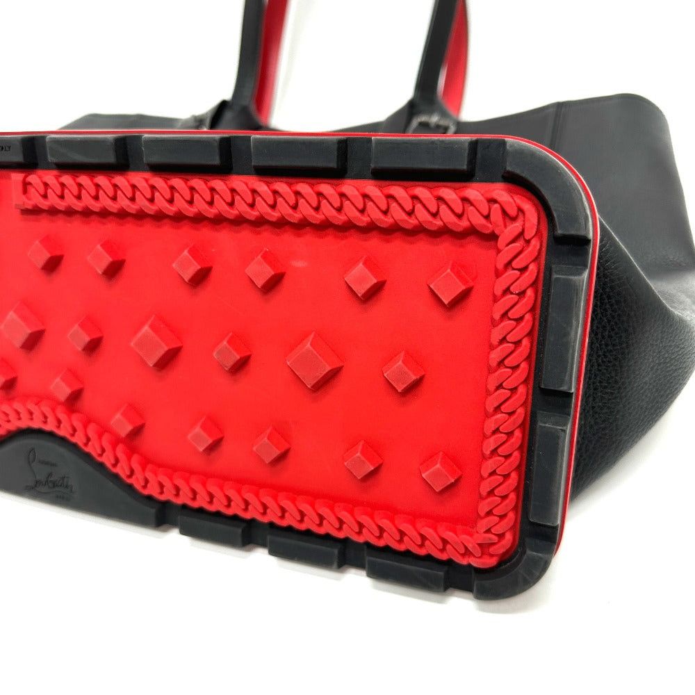 Christian Louboutin Christian Louboutin Logo Shoulder Bag Tote Leather Men Black Size ONE SIZE - 4 Thumbnail