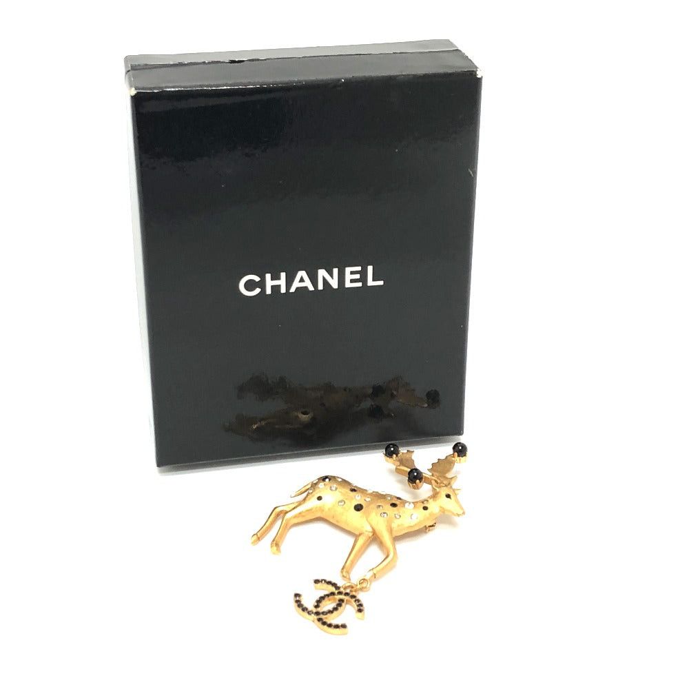 Chanel Chanel 01A Accessories Daino Coma Mark Coco Brooch Metal Women Gold Size ONE SIZE - 9 Thumbnail
