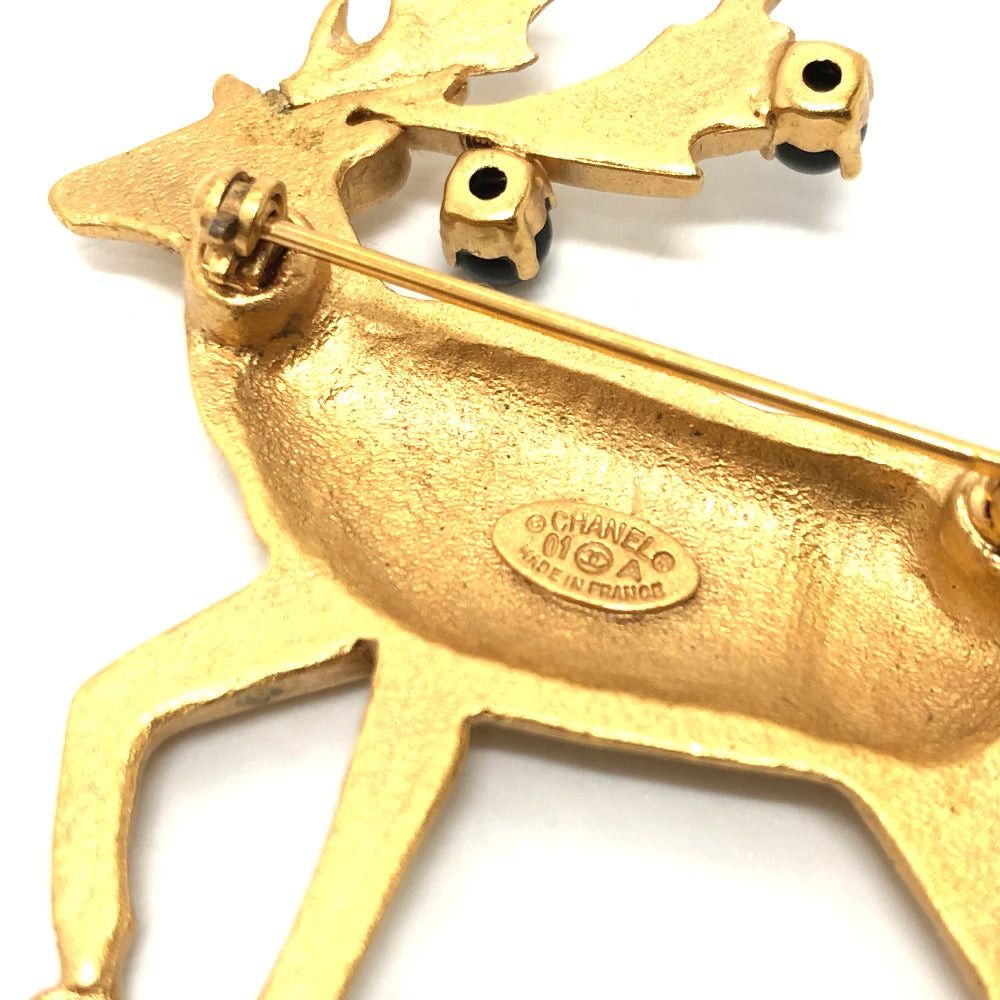 Chanel Chanel 01A Accessories Daino Coma Mark Coco Brooch Metal Women Gold Size ONE SIZE - 6 Thumbnail