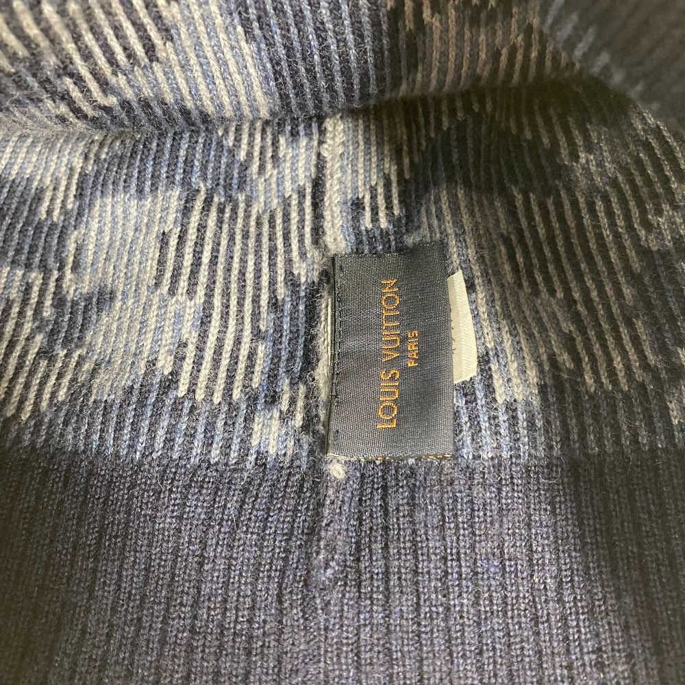 Louis Vuitton Louis Vuitton M70725 Beanie Chapeau Knitted Hat Knit Cap Camouflage Wool Men Blue Size ONE SIZE - 8 Thumbnail