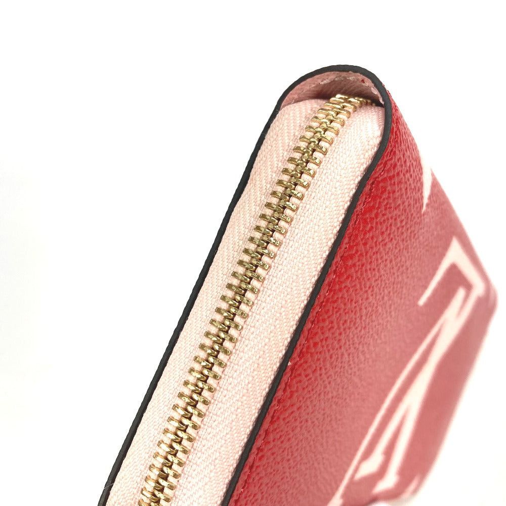 Louis Vuitton Louis Vuitton M67550 Monogram Giant Zippy Wallet Round Fastener Long Canvas Women Pink And Red Size ONE SIZE - 9 Thumbnail