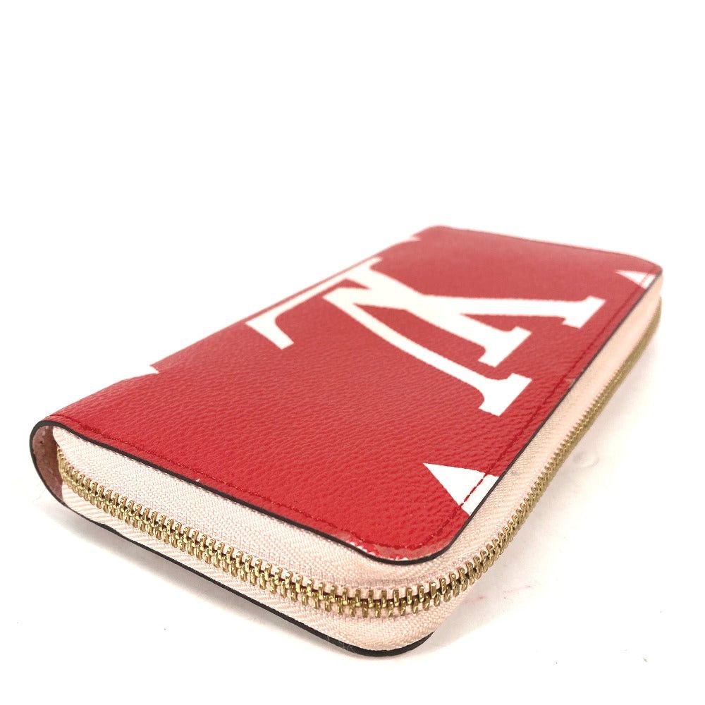 Louis Vuitton Louis Vuitton M67550 Monogram Giant Zippy Wallet Round Fastener Long Canvas Women Pink And Red Size ONE SIZE - 4 Thumbnail