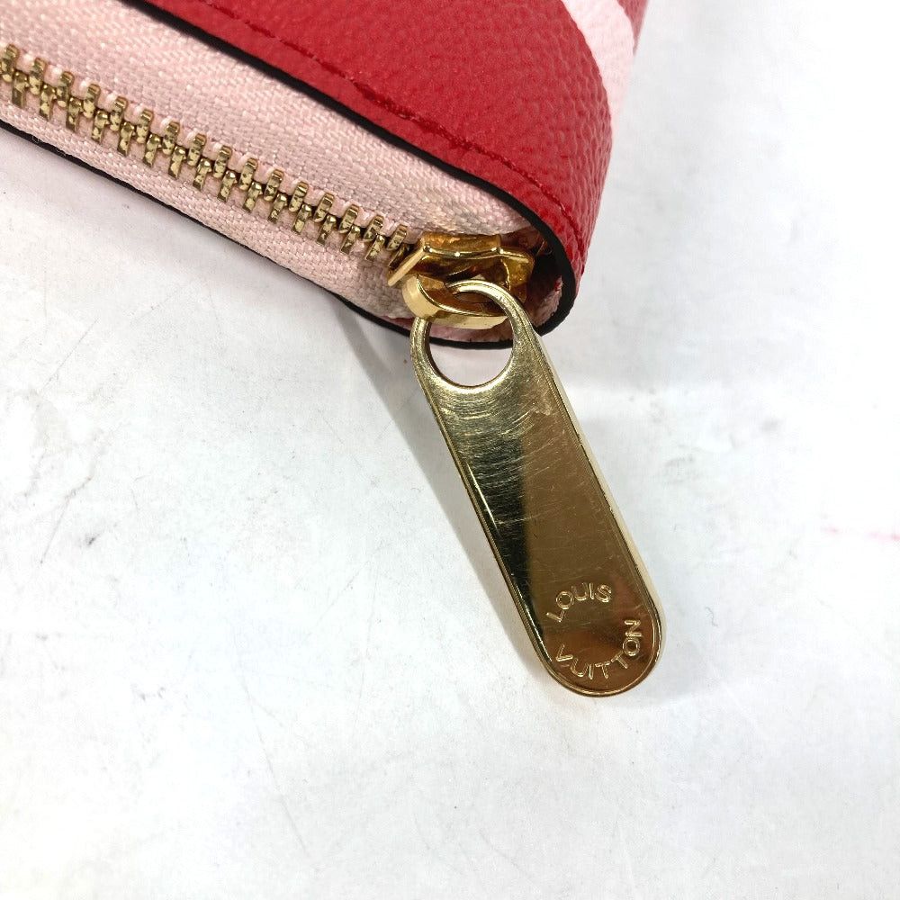 Louis Vuitton Louis Vuitton M67550 Monogram Giant Zippy Wallet Round Fastener Long Canvas Women Pink And Red Size ONE SIZE - 7 Thumbnail