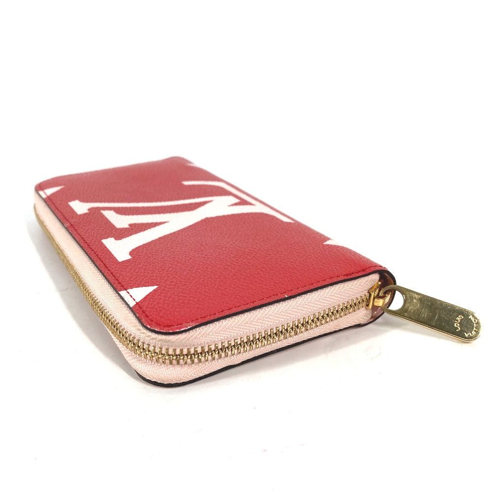 Louis Vuitton Louis Vuitton M67550 Monogram Giant Zippy Wallet Round Fastener Long Canvas Women Pink And Red Size ONE SIZE - 3 Thumbnail
