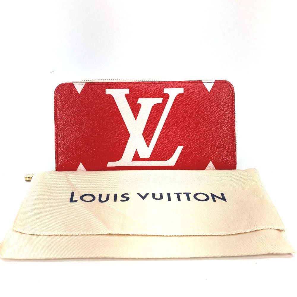 Louis Vuitton Louis Vuitton M67550 Monogram Giant Zippy Wallet Round Fastener Long Canvas Women Pink And Red Size ONE SIZE - 13 Thumbnail