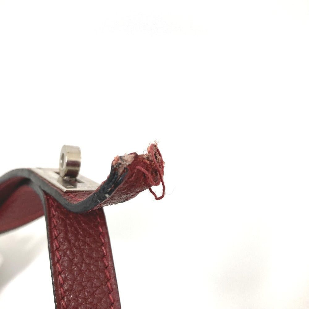 Hermes Hermes Kelly Fittings Pet Chien Dog Lead (In A Game, Dance, Etc.) Leather Unisex Wine Red Size ONE SIZE - 6 Thumbnail