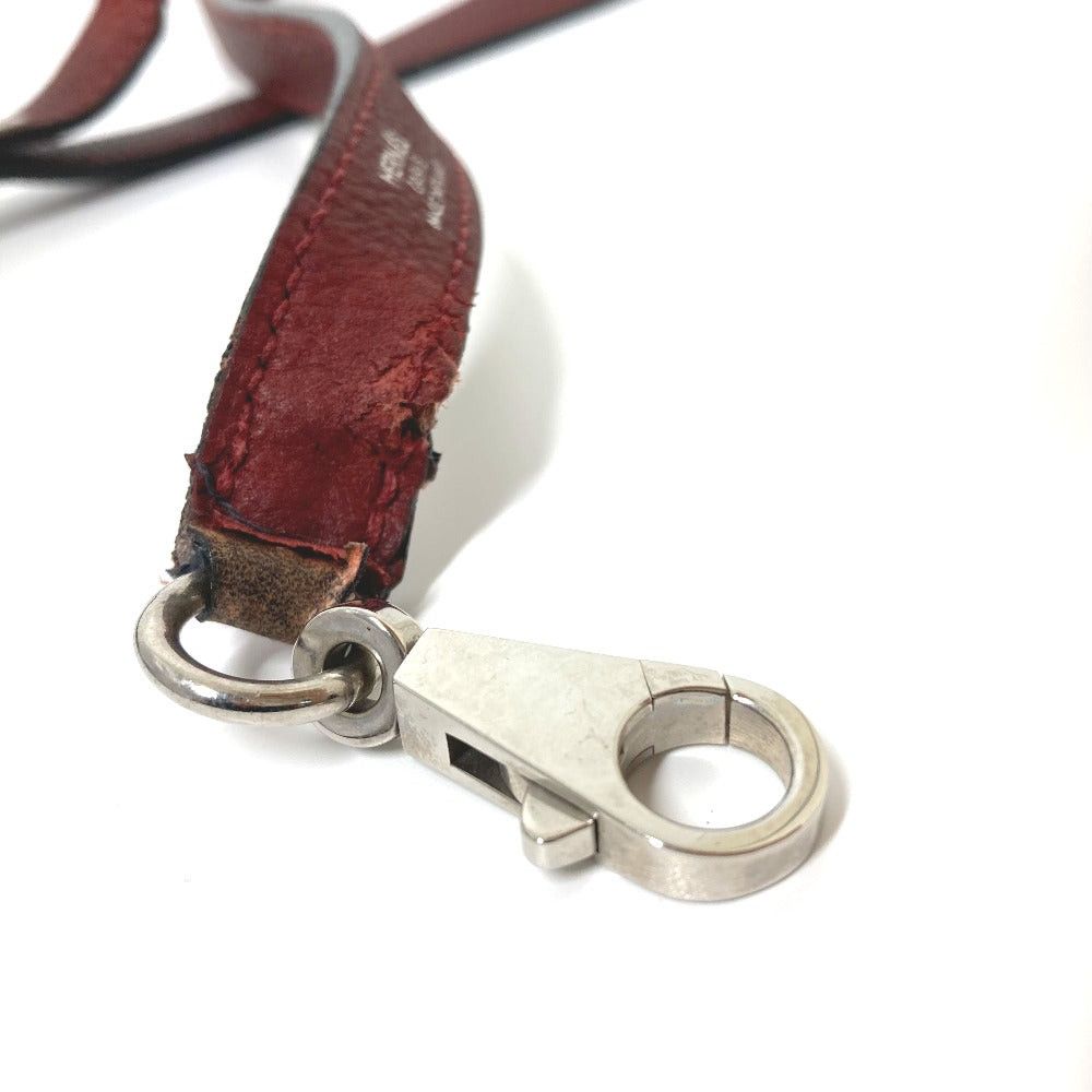 Hermes Hermes Kelly Fittings Pet Chien Dog Lead (In A Game, Dance, Etc.) Leather Unisex Wine Red Size ONE SIZE - 3 Thumbnail