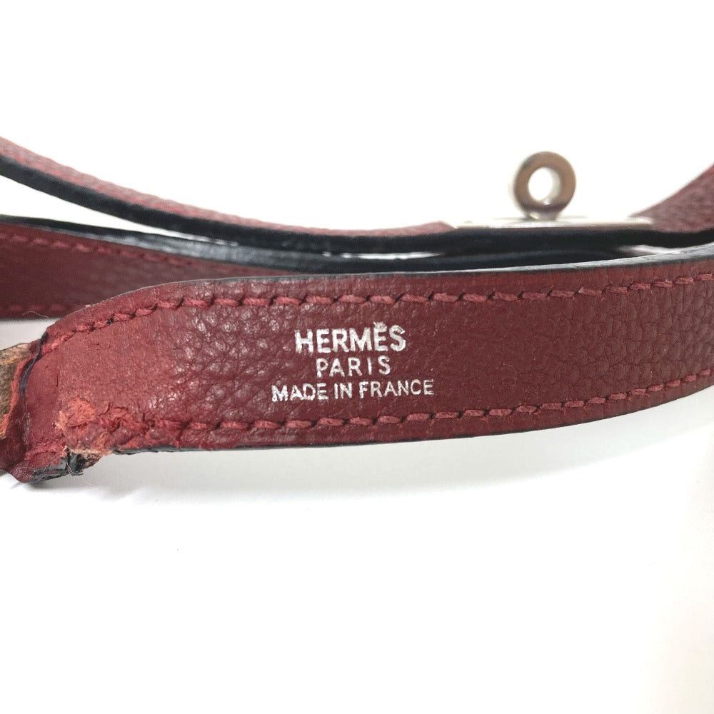 Hermes Hermes Kelly Fittings Pet Chien Dog Lead (In A Game, Dance, Etc.) Leather Unisex Wine Red Size ONE SIZE - 4 Thumbnail