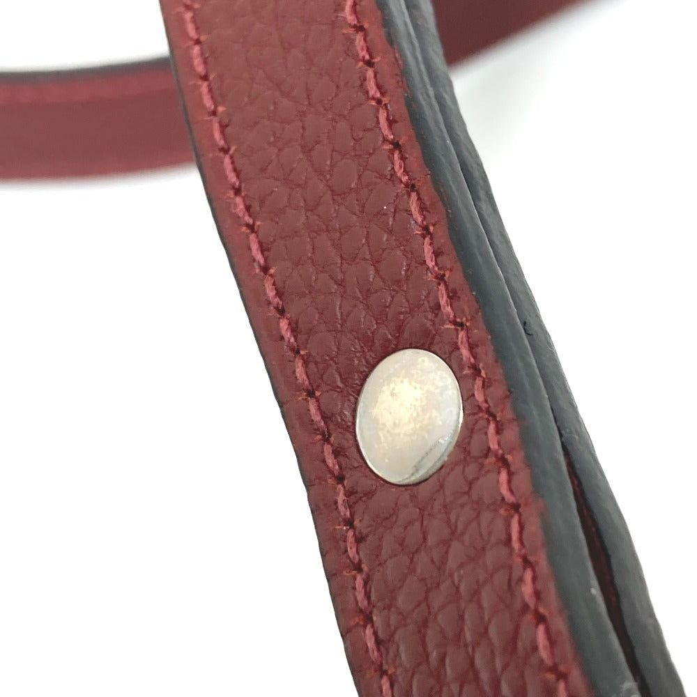 Hermes Hermes Kelly Fittings Pet Chien Dog Lead (In A Game, Dance, Etc.) Leather Unisex Wine Red Size ONE SIZE - 9 Thumbnail