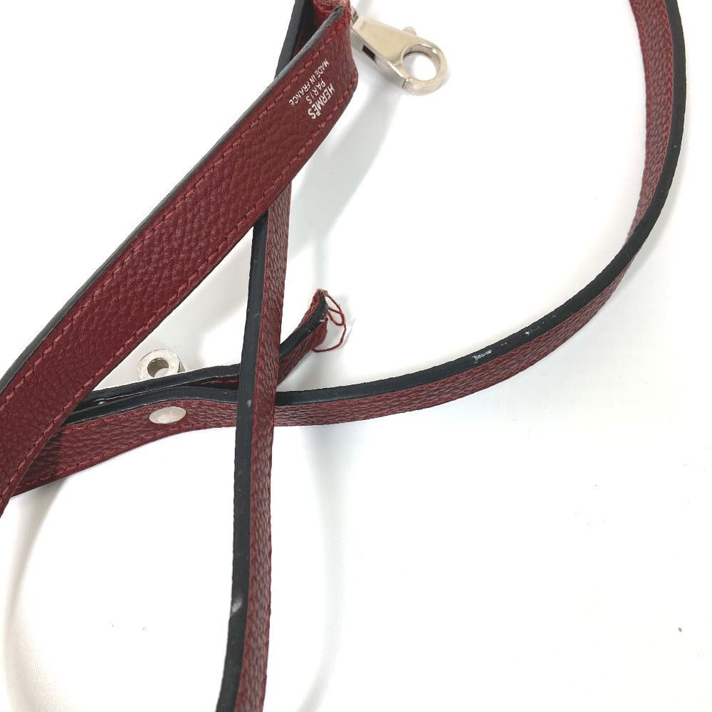 Hermes Hermes Kelly Fittings Pet Chien Dog Lead (In A Game, Dance, Etc.) Leather Unisex Wine Red Size ONE SIZE - 7 Thumbnail