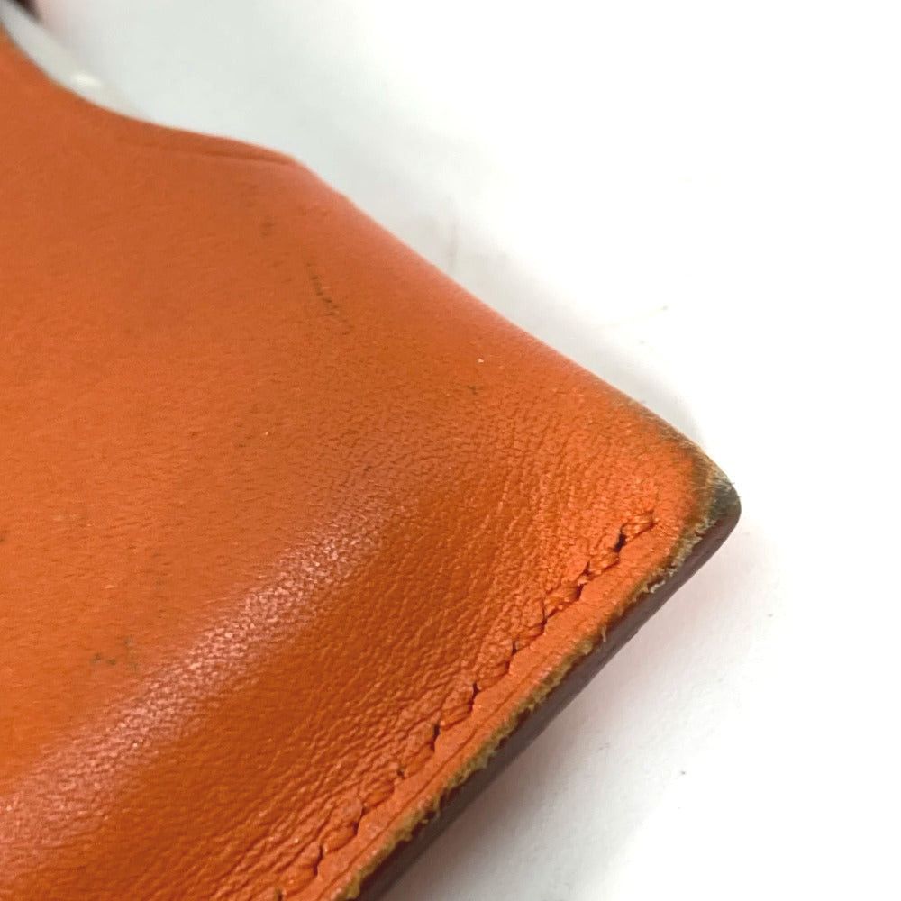 Hermes Hermes Interior Card Case Rump De Poche Light Pocket Type Set Of 2 Sundries Leather Women Orange Size ONE SIZE - 6 Thumbnail