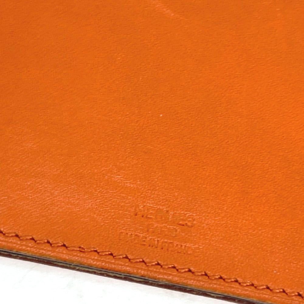 Hermes Hermes Interior Card Case Rump De Poche Light Pocket Type Set Of 2 Sundries Leather Women Orange Size ONE SIZE - 2 Thumbnail