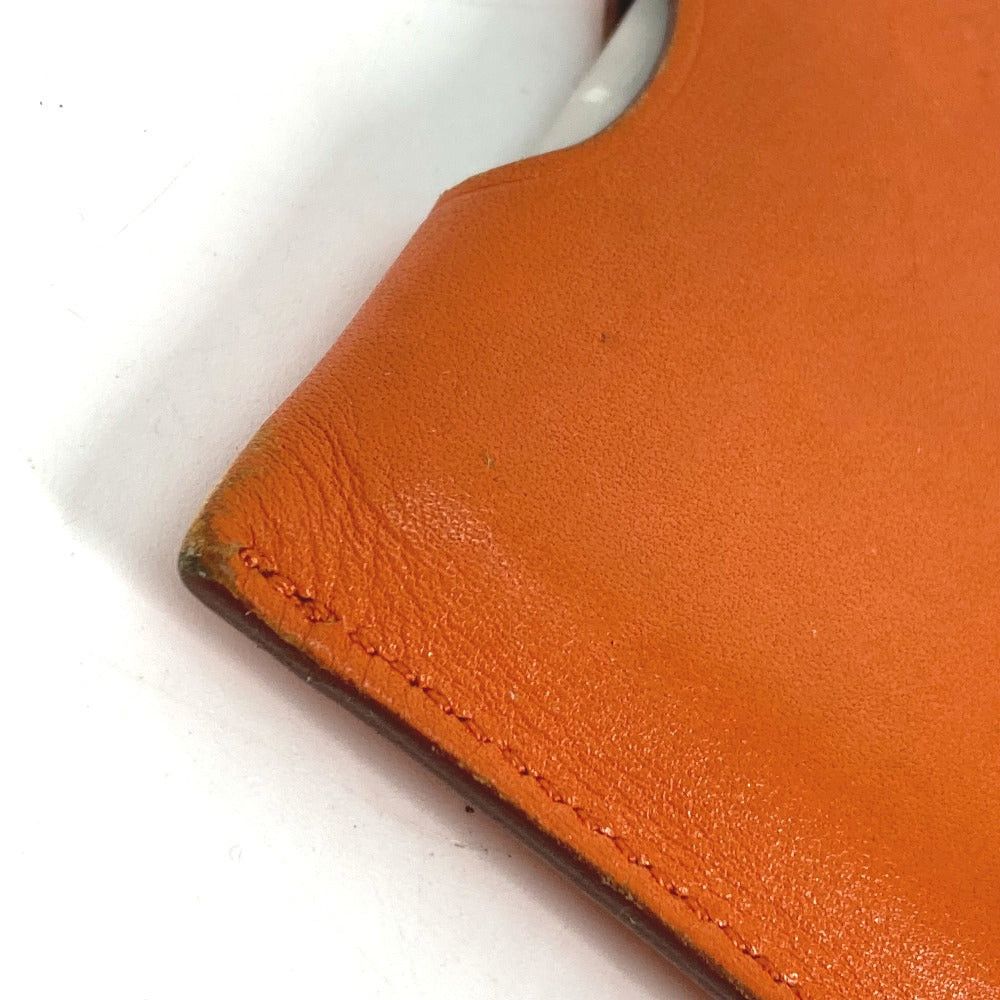 Hermes Hermes Interior Card Case Rump De Poche Light Pocket Type Set Of 2 Sundries Leather Women Orange Size ONE SIZE - 9 Thumbnail