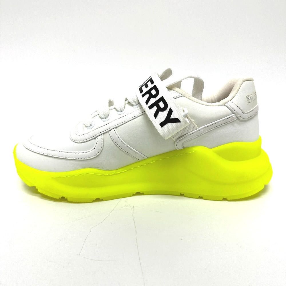 Burberry Burberry Shoes Logo Sneakers Leather Women White Size US 6 / IT 36 - 4 Thumbnail