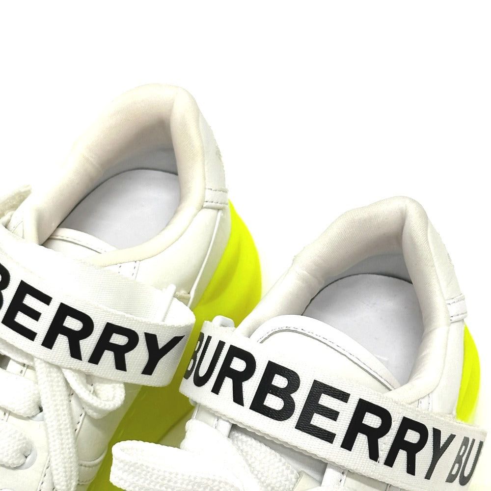 Burberry Burberry Shoes Logo Sneakers Leather Women White Size US 6 / IT 36 - 10 Thumbnail