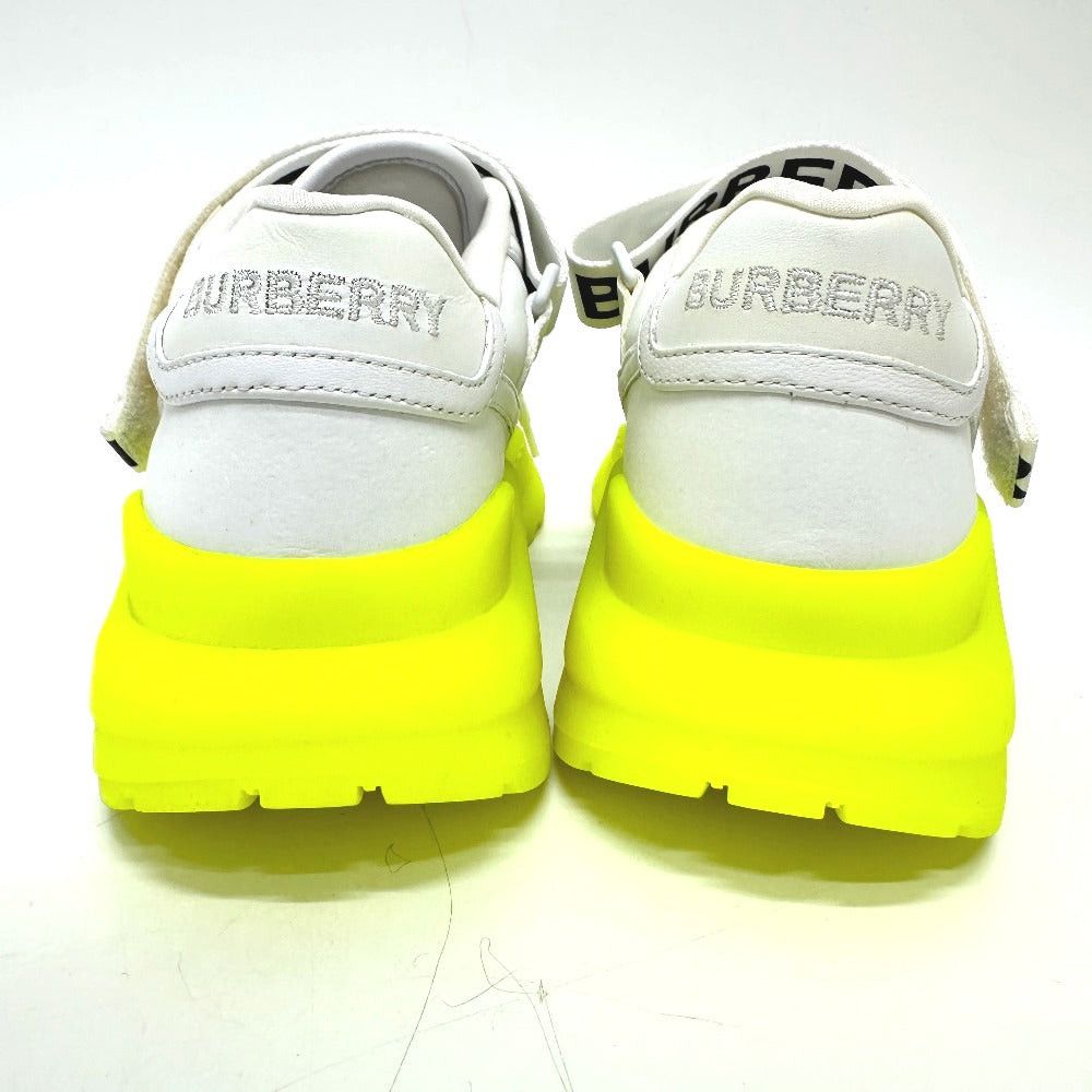 Burberry Burberry Shoes Logo Sneakers Leather Women White Size US 6 / IT 36 - 7 Thumbnail