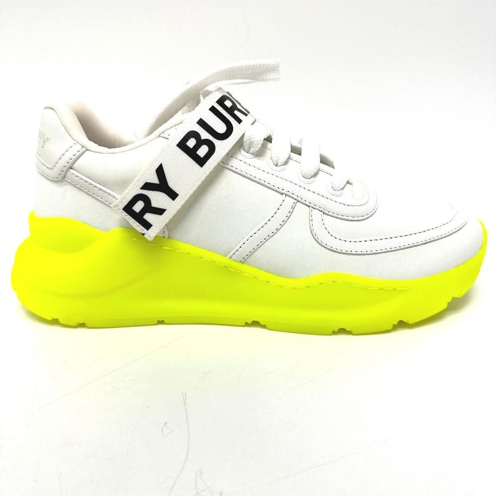 Burberry Burberry Shoes Logo Sneakers Leather Women White Size US 6 / IT 36 - 5 Thumbnail