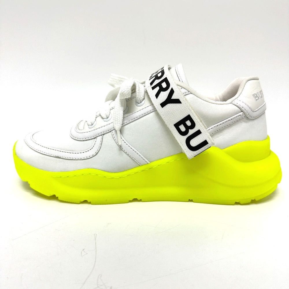 Burberry Burberry Shoes Logo Sneakers Leather Women White Size US 6 / IT 36 - 2 Thumbnail
