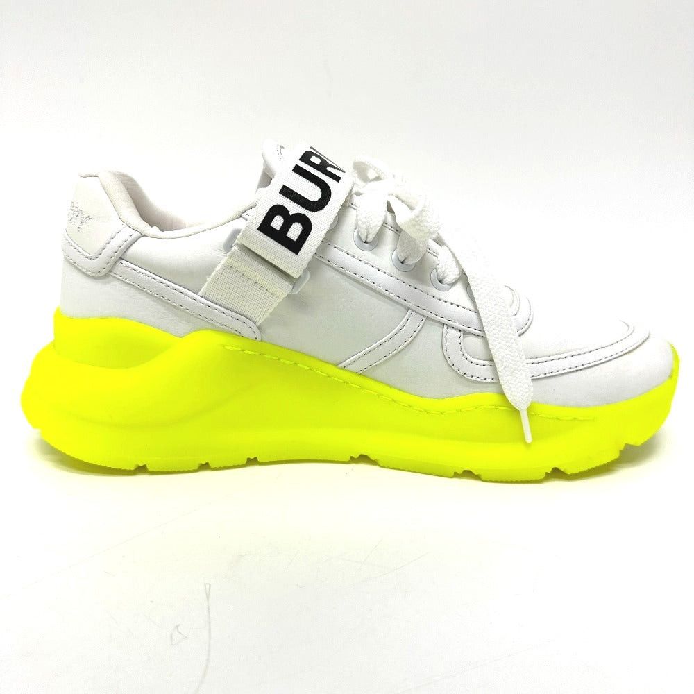 Burberry Shoes Logo Sneakers Leather Women White