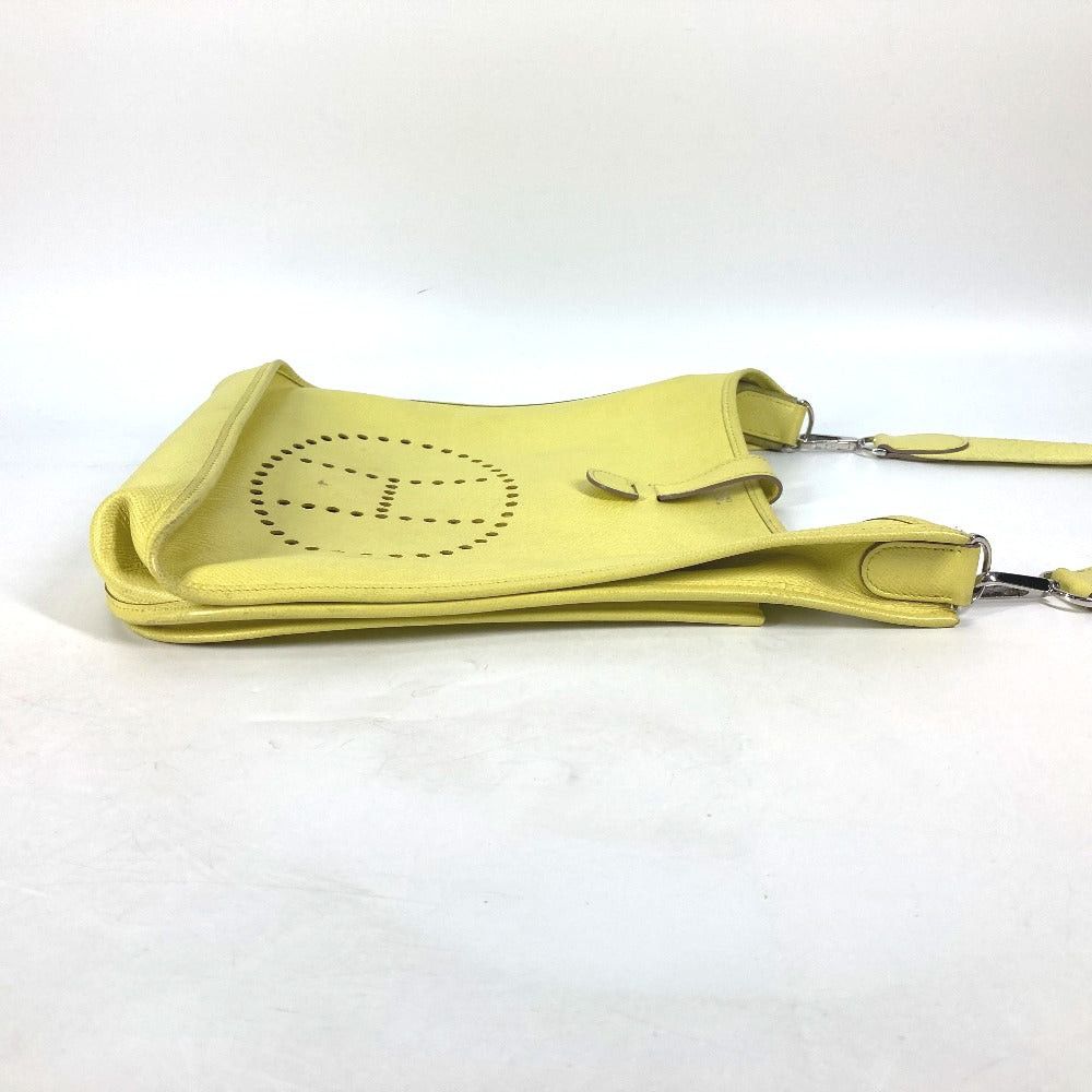 Hermes Hermes Diagonal Hanging (E.G. Of A Rocket) Briefcase Evelyn 3 Gm Punched Logo Shoulder Bag Epson Women Lime Yellow Size ONE SIZE - 3 Thumbnail