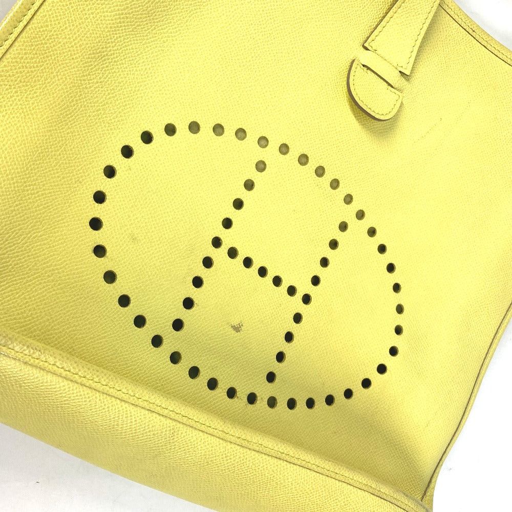 Hermes Hermes Diagonal Hanging (E.G. Of A Rocket) Briefcase Evelyn 3 Gm Punched Logo Shoulder Bag Epson Women Lime Yellow Size ONE SIZE - 8 Thumbnail
